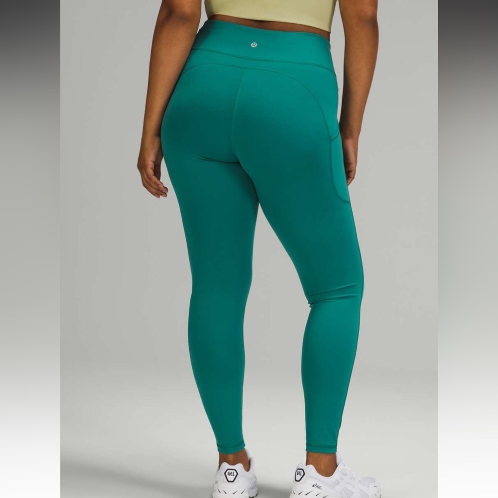 Lululemon Invigorate High Rise Tight 28" Teal‎ Lagoon